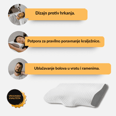 AureliaDream Ergonomski anatomski jastuk od memorijske pjene, AureliaPillow.