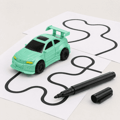 JOJOY® Igraći automobil koji prati nacrtanu liniju, interaktivna edukativna igračka za djecu, razvoj motorike, ABS plastika | DRAWCAR Zelena