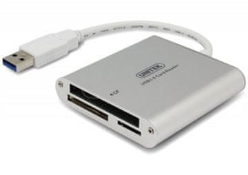 Kart UNITEK Y-9313 čitač kartica sve u jednom, srebrni, USB 3.0
