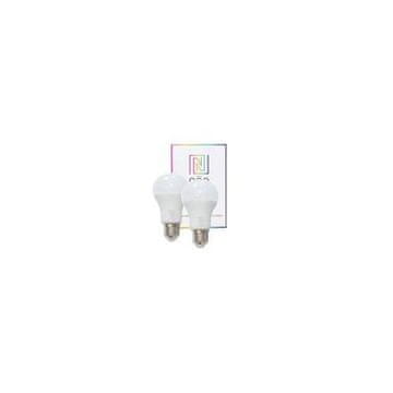 Immax LED žarulja LED bulb Neo E27 8.5W RGB 2pcs LED bulb, E27, 230V, A60, 8.5W, warm white + RGB, dimmable, 806lm, Zigbee Dim, 2pcs 07004B