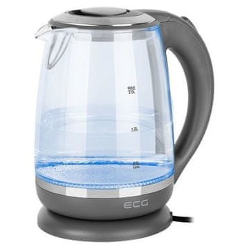 ECG Električno kuhalo za vodu RK 2020 Grey Glass