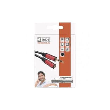 EMOS AV kabel SM5102 JACK cable 3.5mm stereo, plug - 3.5mm socket 2.5m