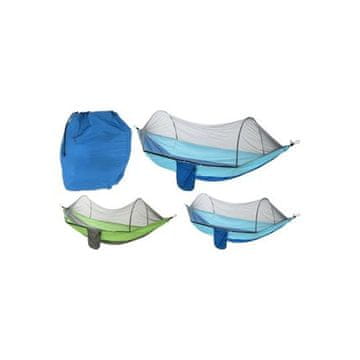 ProGarden Viseća mreža s mrežom od komaraca KO-X39500560 plava viseća mreža s mrežom protiv komaraca 140 x 260 cm plava