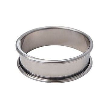 de Buyer Kružni okvir 3091.18N, rounded top and bottom edges, spring stainless steel ring, smooth inner surface, diameter 18 cm, height 2 cm