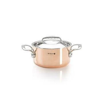 de Buyer Lonac od nehrđajućeg čelika 6242.16, PRIMA MATERA, copper pot, with stainless steel lid, for reducing and cooking, diameter 16 cm, volume 1.8 L, height 8.8 cm