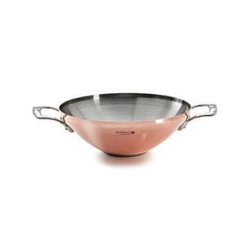 de Buyer Lonac od nehrđajućeg čelika 6247.32 PRIMA MATERA WOK, bakar/nehrđajući čelik, magnetsko dno, 2 ručke od nehrđajućeg čelika, promjer 32 cm, volumen 4 L, visina 12,5 cm, težina 2,5 kg