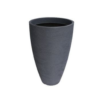 ProGarden Lonac za cvijeće KO-Y54192370 rebrasti 45 x 69 cm sivi