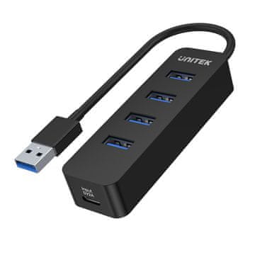 HUB Unitek H1117A USB-A hub, 4x USB-A 3.1, aktivan, 10W