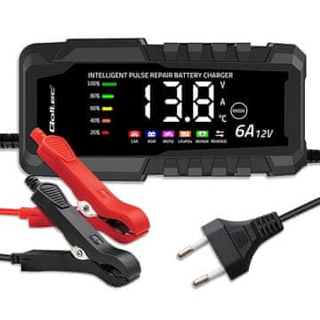 slomart Qoltec 524948 mikroprocesorska punjač 12V 6A, AGM/GEL/LiFePO4