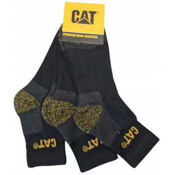 CAT MUŠKE NISKE CRNE ČARAPE 39/42, 3 PARA CAT DY212AX