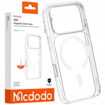 Mcdodo Mcdodo etui magnetsko ojačano clear case za Magsafe iPhone 17 Pro