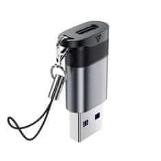 AceFast Acefast J8 USB-C na USB-A adapter - sivi
