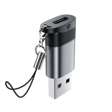 AceFast Acefast J8 USB-C na USB-A adapter - sivi