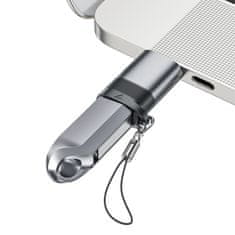 AceFast Acefast J8 USB-C na USB-A adapter - sivi