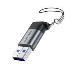 AceFast Acefast J8 USB-C na USB-A adapter - sivi