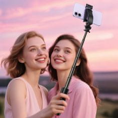 AceFast Acefast E42 Selfie štap s stativom i Bluetooth daljinskim upravljačem, 63 cm, crna