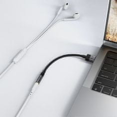 AceFast Acefast J13 USB-A na 3.5mm mini jack adapter, crni