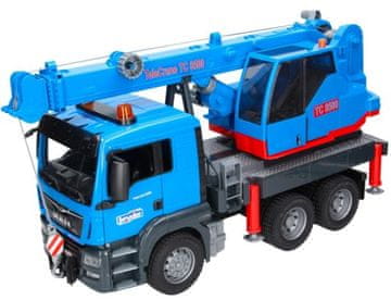 slomart BRUDER MAN TGS kamion s dizalicom 03771, plava