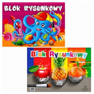 Blok Blok za crtanje LEAN SCHOOL PROTOS A3, bijeli, 19 listova, 80g