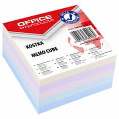 KOSTKA Papirna kocka OFFICE PRODUCTS, ljepljena, 85x85x40mm, mix boja