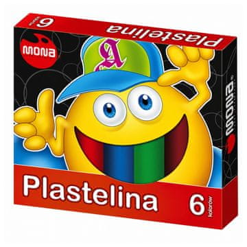 Plastelína Školski plastelin, 6 boja, 15g/kom