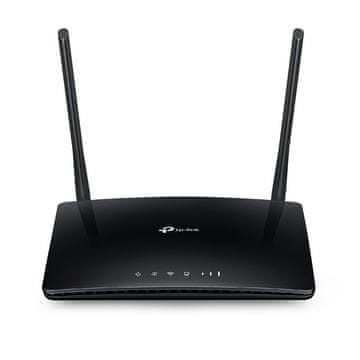 slomart TP-Link TL-MR6400 4G LTE WiFi usmjerivač N300, 4xLAN, crni