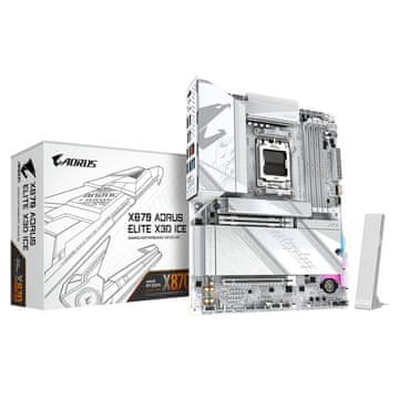 slomart Gigabyte X870 AORUS ELITE X3D ICE matična ploča AM5 ATX 4x DDR5