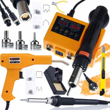 Rosfix Rosfix stanica za lemljenje 2u1 (Hot-Air i 900M) Rosfix Orange Husky OH660 serija Electric S + Rosfix klamerica za plastiku u kutiji + 200 klamerica