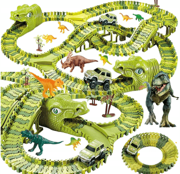 Set za gradnju Mega parka s dinosaurskim trkalištem, 24 dijelova XXL