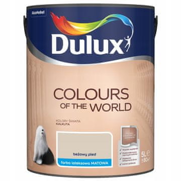 Dulux Kolory Świata lateks boja za zidove Bež Plaid mat 5L