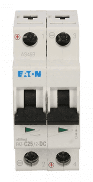 EATON Automatski osigurač 2P C 25A 15kA DC FAZ C25/2-DC 279142