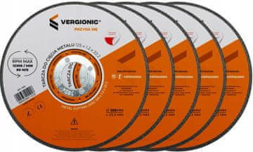 Vergionic 5x ploče za rezanje metala 125x1.2x22.2 Vergonic