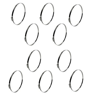 Set pužnih stezaljki W2 Ø200-220 mm, širine 12 mm 10 kom - nehrđajući čelik