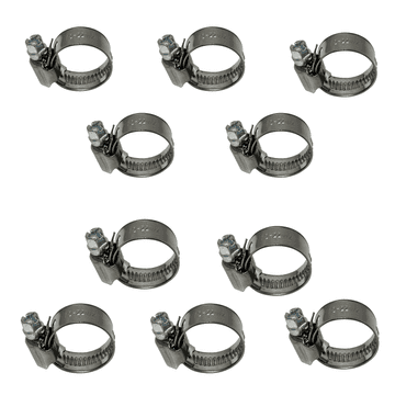 Set W2 pužnih stezaljki Ø12-22 mm, širine 12 mm 10 kom - nehrđajući čelik