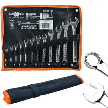 REX KOMBINIRANI KLJUČEVI NA LISTOVIMA 6-22 MM 12 KOMADA CRV