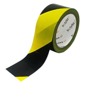 Upozoravajuća traka - neljepljiva, 48 mm x 50 m, 1 komad, žuta/crna