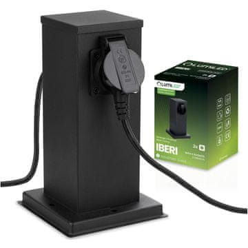 LUMILED Iberi vanjski vrtni stup 230V 22cm 2x Lumiled utičnica