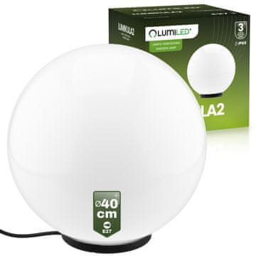 LUMILED Vrtna svjetiljka Vanjska LED kugla 40CM E27 IP65 LUMIKULA2 lumiled