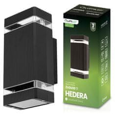 LUMILED Vrtna svjetiljka Zidna svjetiljka Fasada Gornja donja GU10 Crna Hedera Lumiled