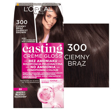 L’Oréal L'Oréal Casting Crème Gloss Boja za kosu bez amonijaka 300 Tamnosmeđa
