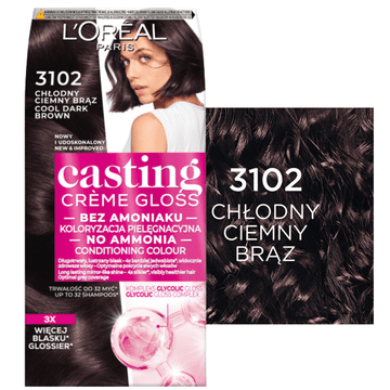 L’Oréal L'Oreal Casting Creme Gloss boja za kosu 3102 Tamno hladno smeđa