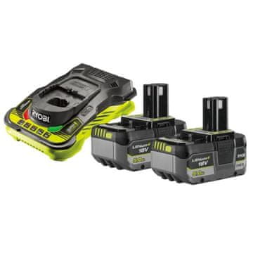 Ryobi baterija + punjač 18V (2x 5,0 Ah)