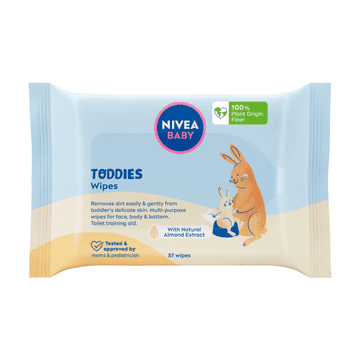 BEIERSDORF Nivea baby Toddies biorazgradive vlažne maramice 57 kom
