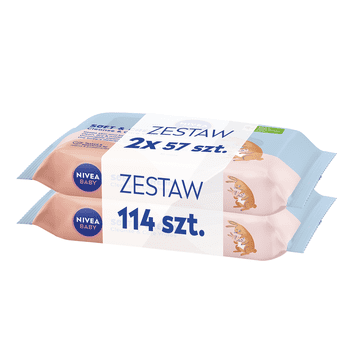 BEIERSDORF Nivea baby Soft & Cream vlažne maramice 2x 57 kom