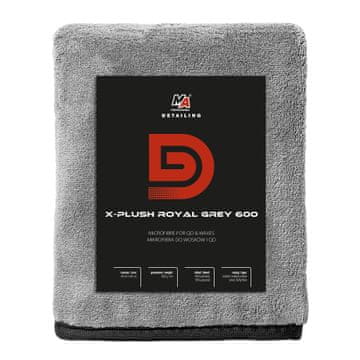 AMTRA MA profesionalno detaljiranje - X-plush kraljevsko siva 600GSM mikrofibra za voskove i QD 40x60cm