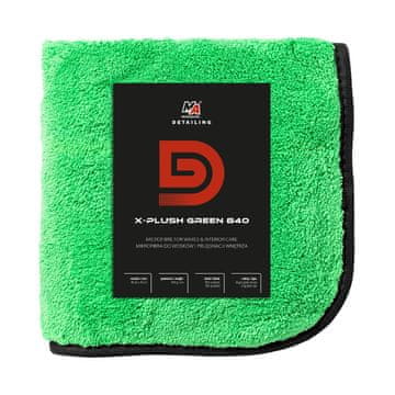 AMTRA MA profesionalno detaljno čišćenje - X-plush zelena 840GSM mikrovlakna za voskove i njegu interijera 40x40