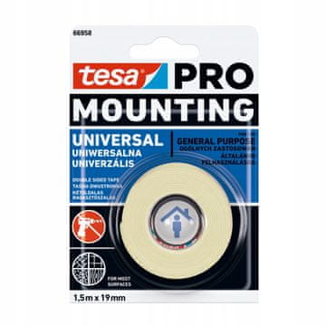 BEIERSDORF Tesa Mounting pro univerzalna, 1,5 x 19, težina