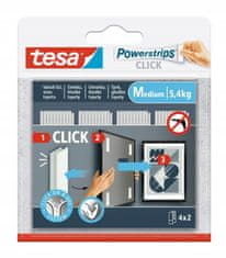 BEIERSDORF Tesa Powerstrips click 4x2 M