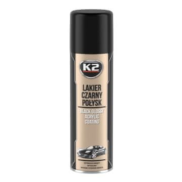 K2 L341 Sjajno crni 500ml Akrilni lak