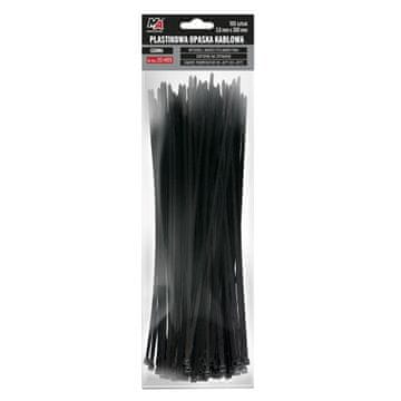 AMTRA MA Profesionalne plastične vezice za kabele - crne 3,6 mm x 300 100 kom